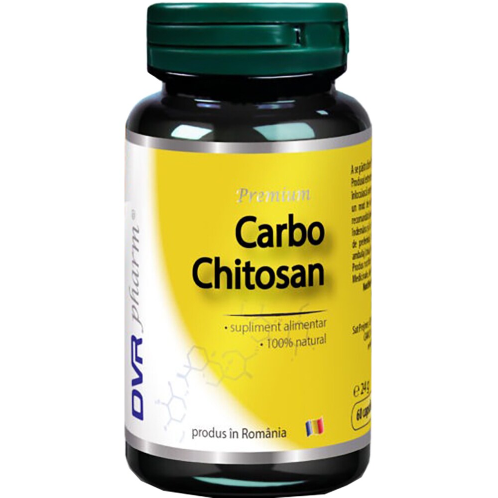 Supliment Carbochitosan, 60 capsule, DVR PHARM