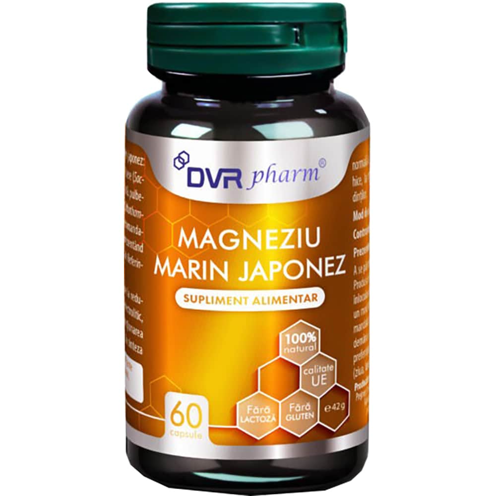 Supliment Magneziu Marin Japonez, 60 capsule, DVR PHARM