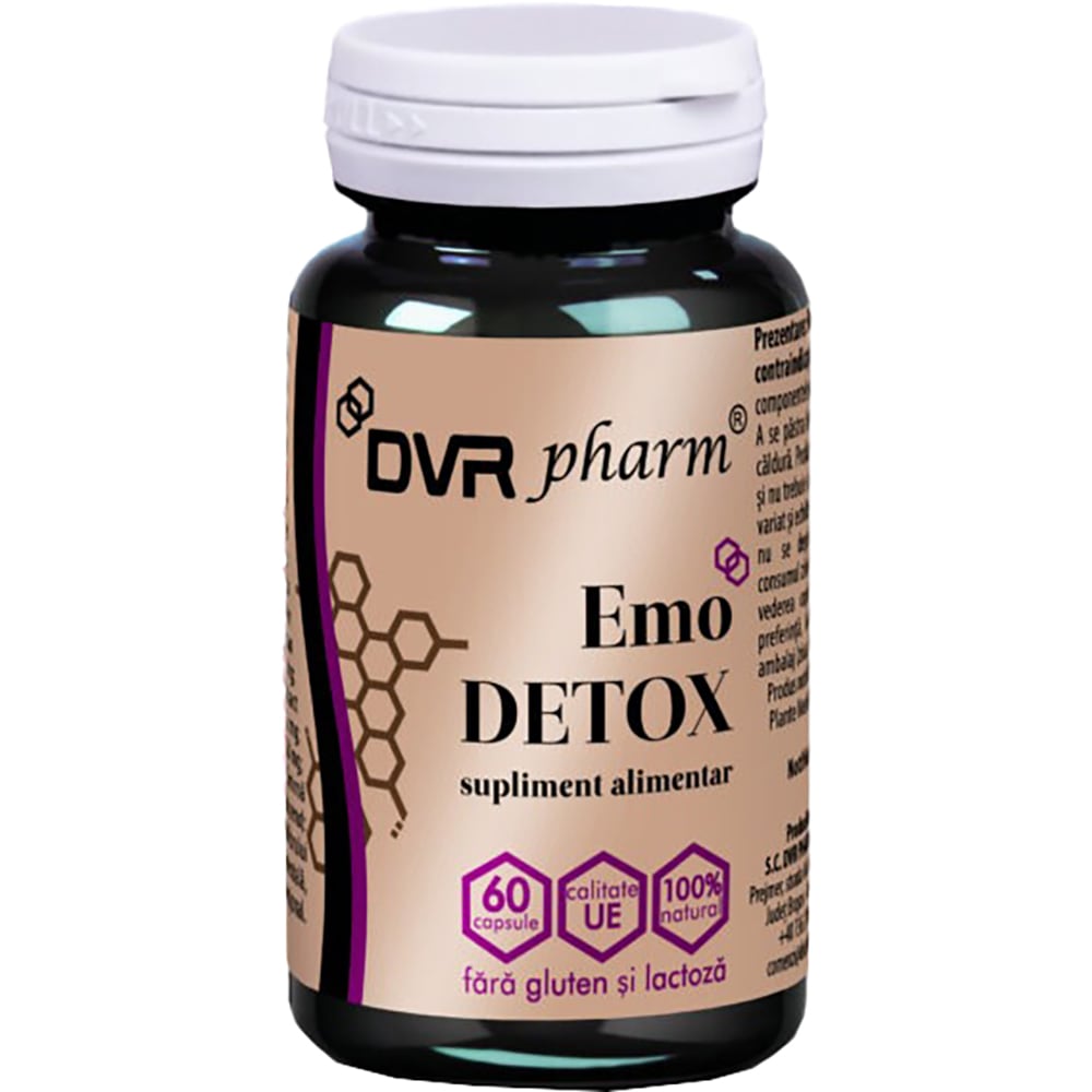 Supliment Emo Detox, 60 capsule, DVR PHARM