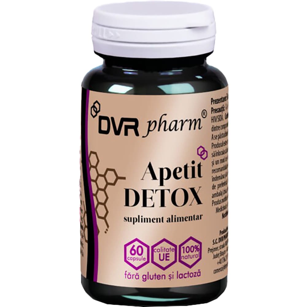 Supliment Apetit Detox, 60 capsule, DVR PHARM