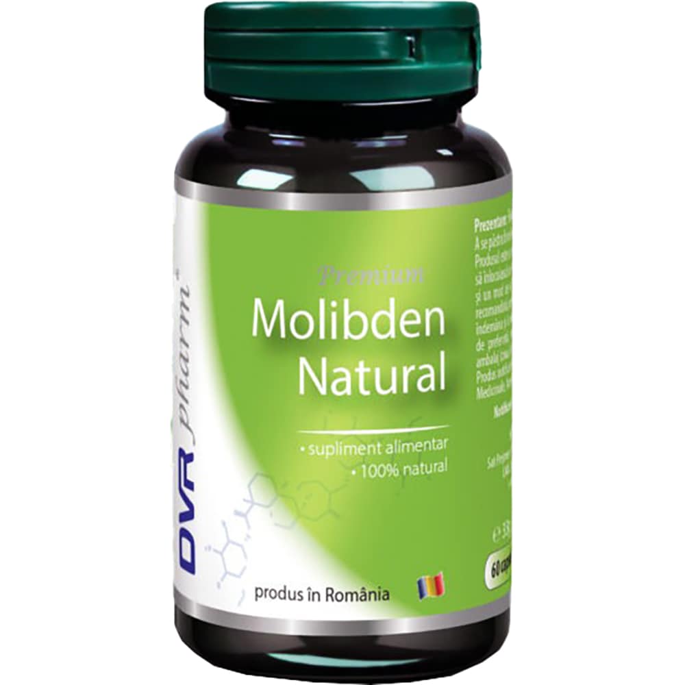 Supliment Molibden natural, 60 capsule, DVR PHARM