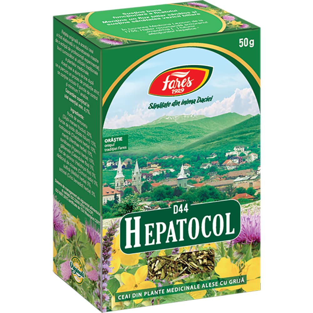 Ceai FARES Hepatocol D44, 50 g