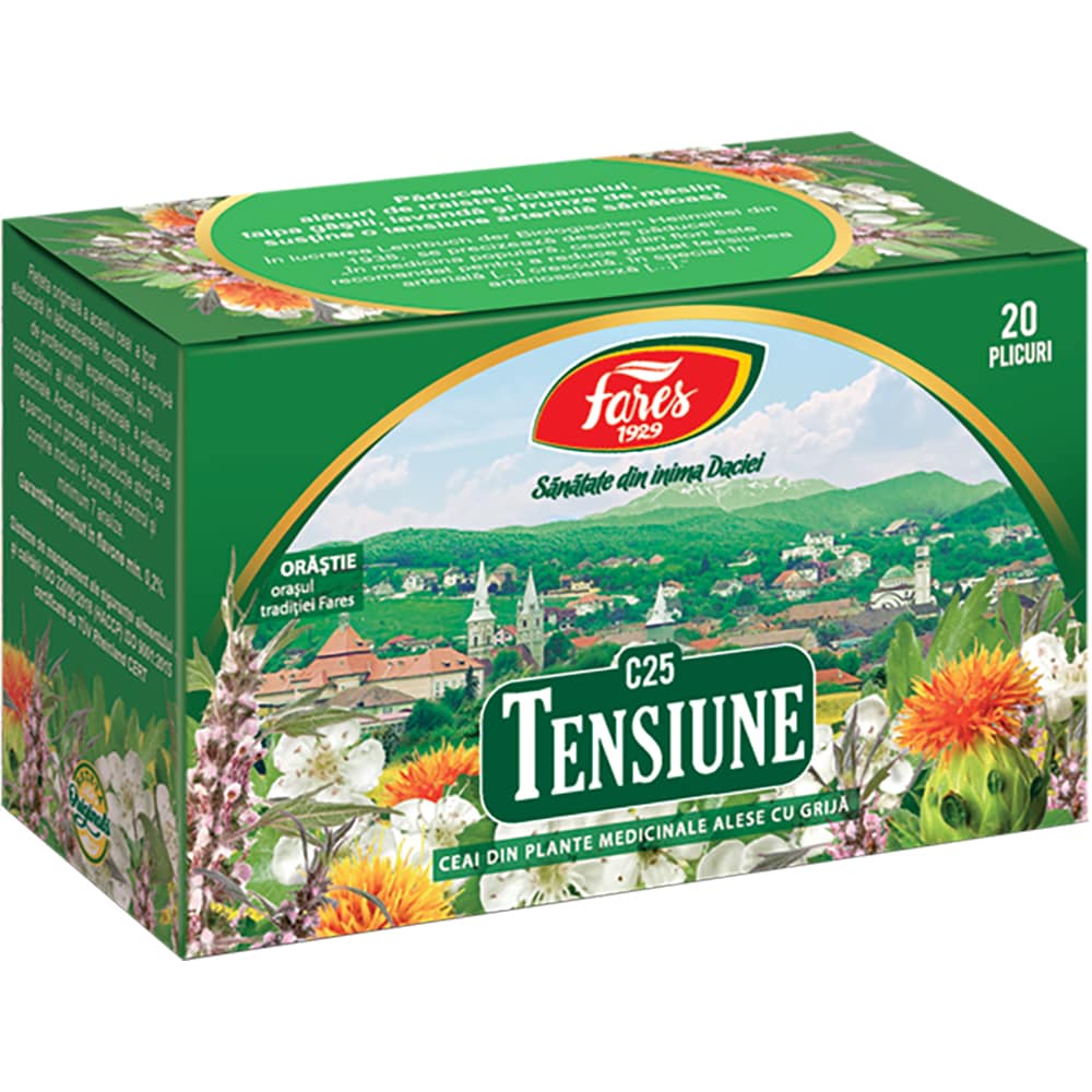 Ceai FARES Tensiune C25, 20 plicuri