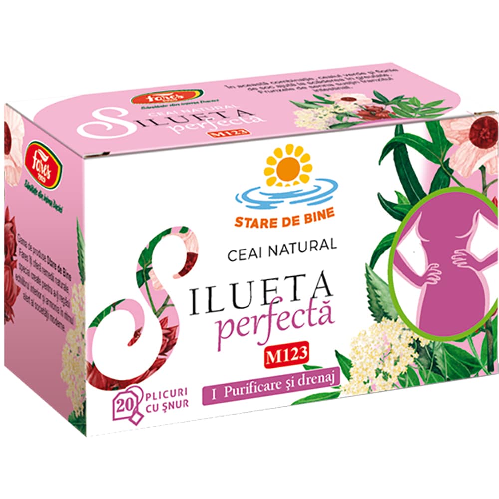 Ceai FARES Silueta Perfecta I Purificare si drenaj M123, 20 plicuri