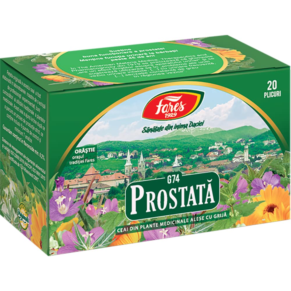 Ceai FARES Prostata G74, 20 plicuri