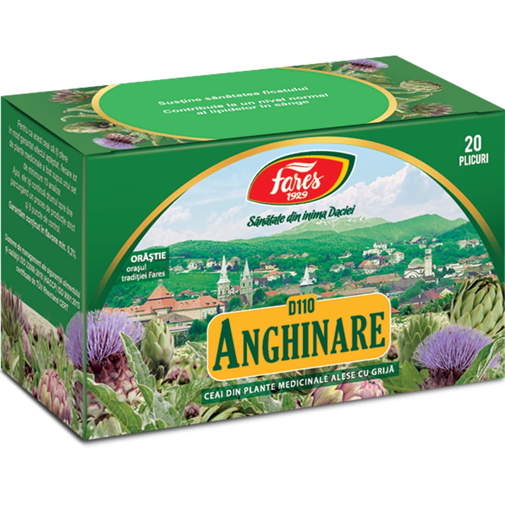 Ceai FARES de Anghinare frunze D110, 20 plicuri
