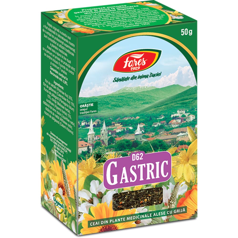 Ceai FARES Gastric D62, 50 g