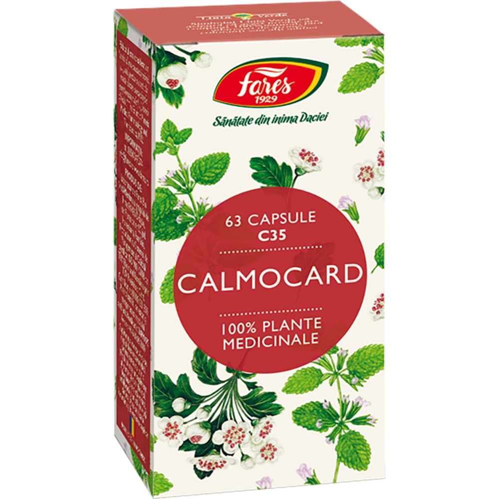 Supliment alimentar Calmocard C35, 63 capsule, FARES