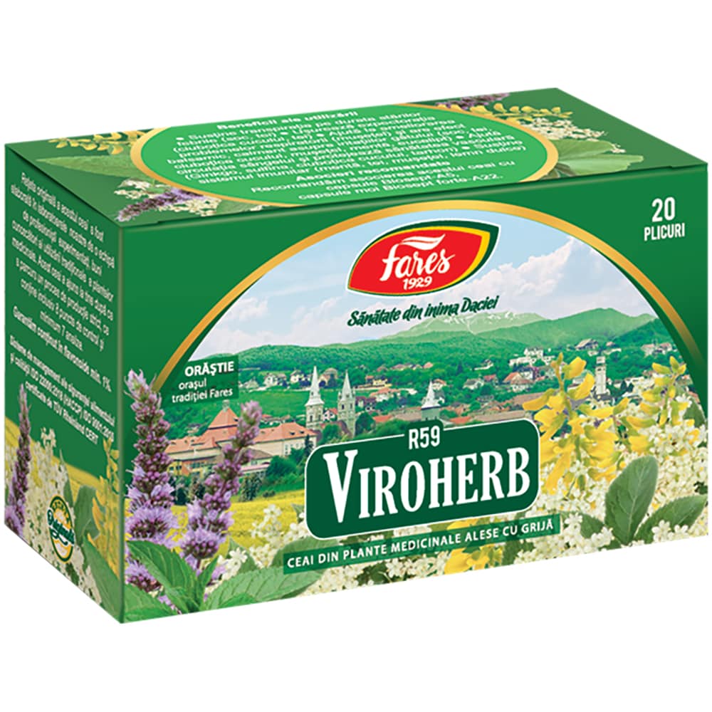 Ceai FARES Viroherb R59, 20 plicuri