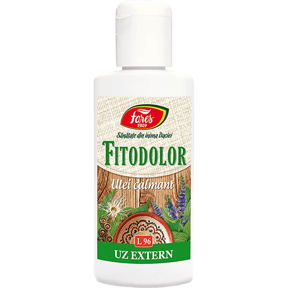Ulei calmant uz extern Fitodolor L96, 100 ml, FARES