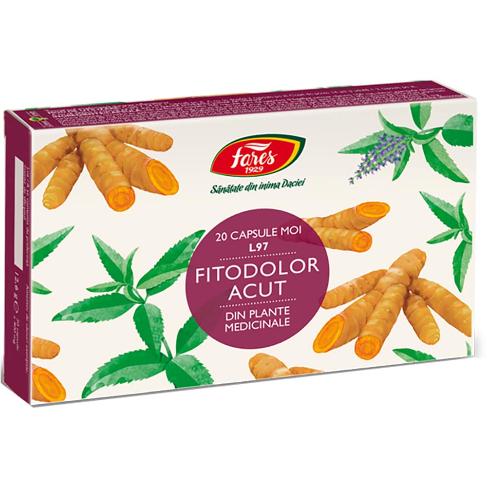 Supliment Fitodolor Acut L97, 20 capsule moi, FARES