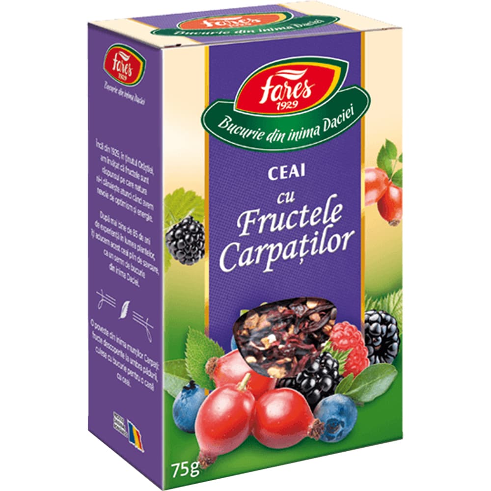 Ceai FARES Fructele Carpatilor, 75 g