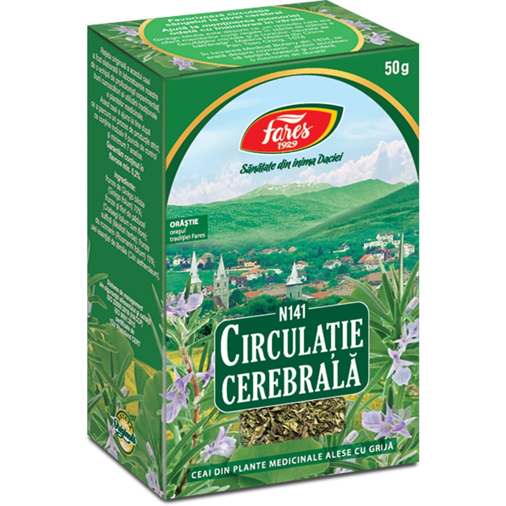 Ceai FARES Circulatie cerebrala N141, 50 g