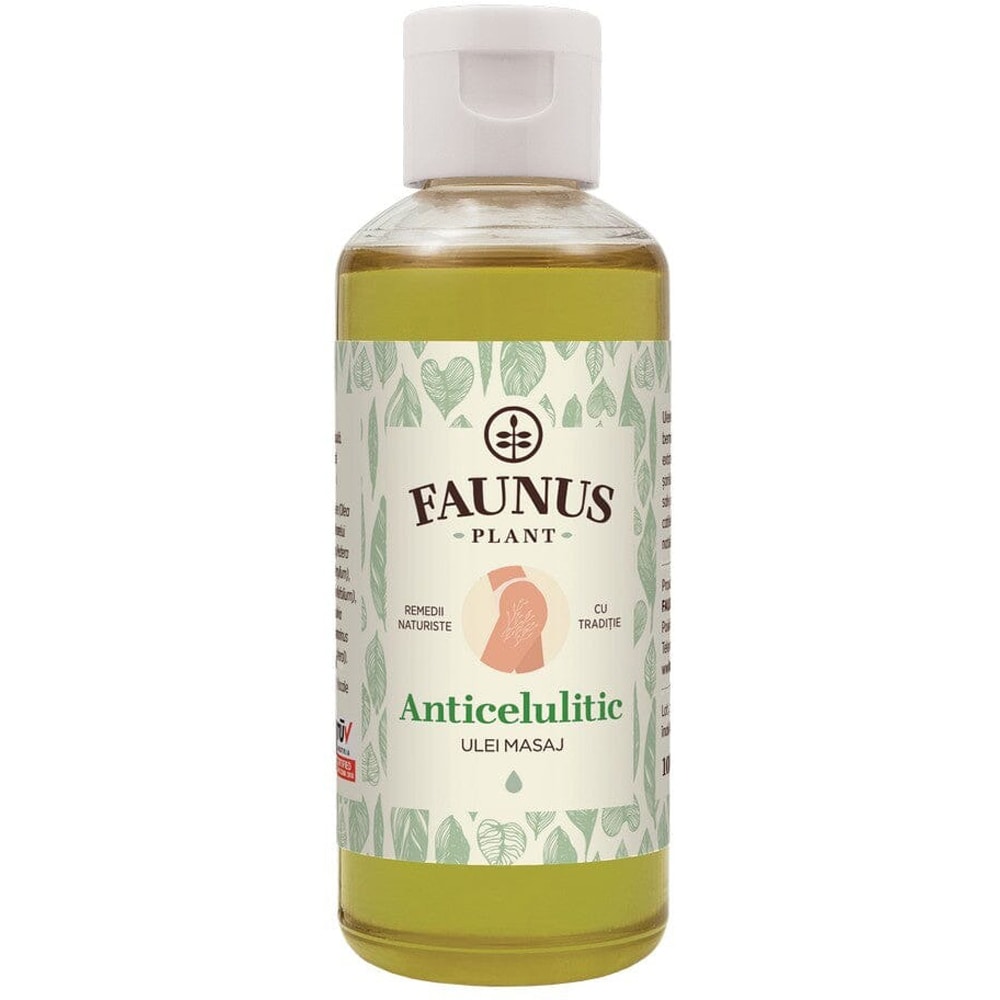 Ulei masaj Anticelulitic, FAUNUS PLANT, 100ml