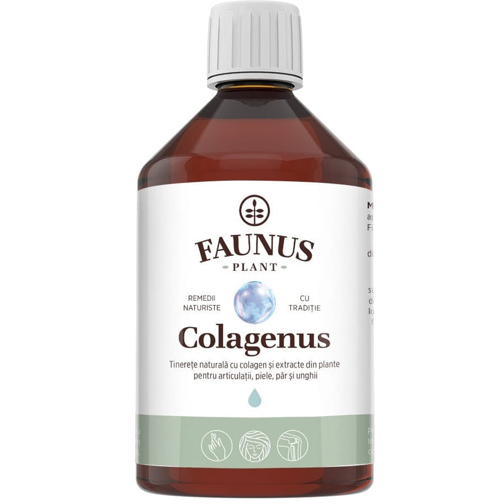 Colagenus - Colagen lichid hidrolizat si extracte din plante, 500 ml, FAUNUS PLANT
