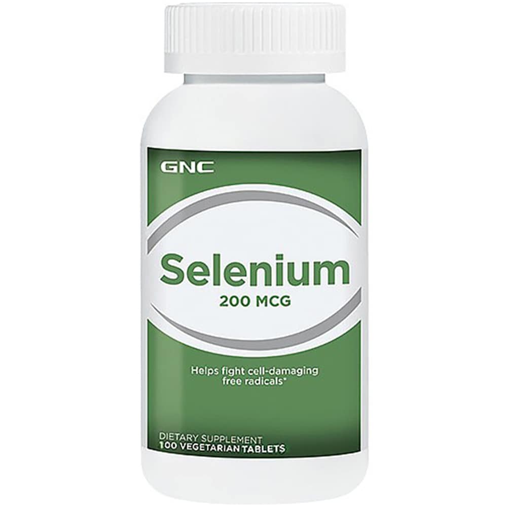 Supliment alimentar Seleniu 200 mcg, 100 tablete vegetale, GNC