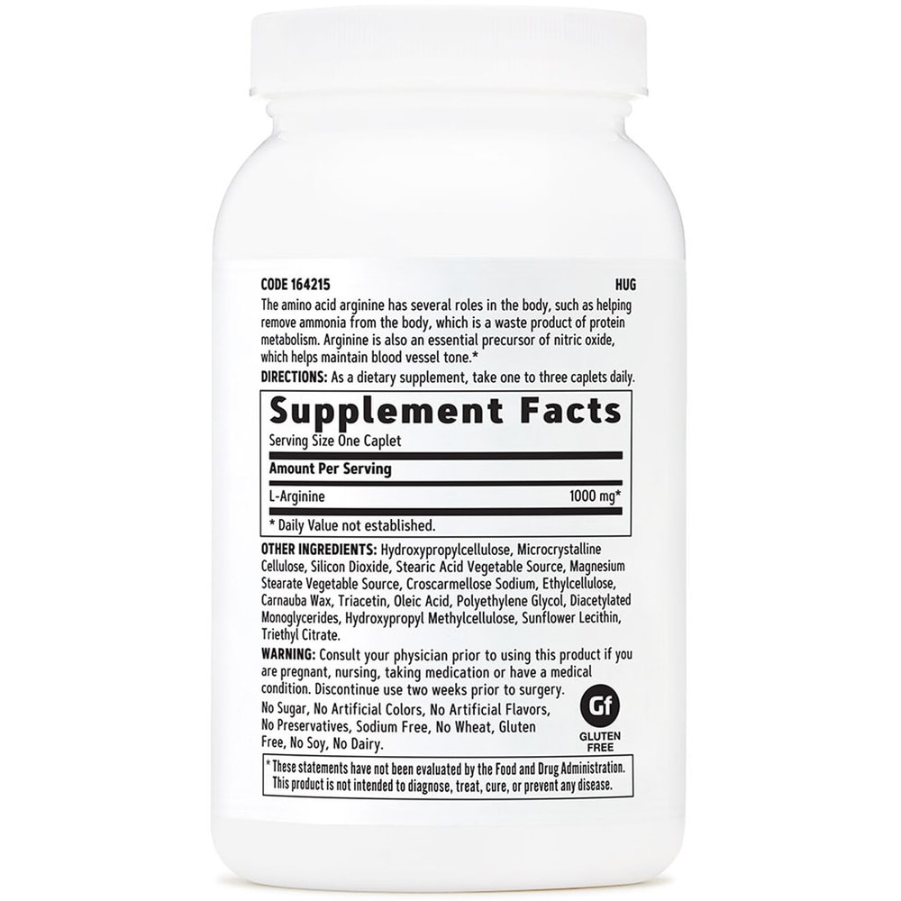 Supliment alimentar L-Arginine 1000 mg, 90 tablete, GNC