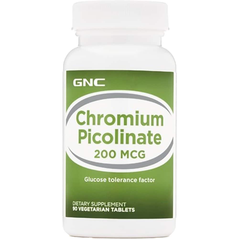 Supliment alimentar Crom Picolinat 200 mcg, 90 tablete, GNC