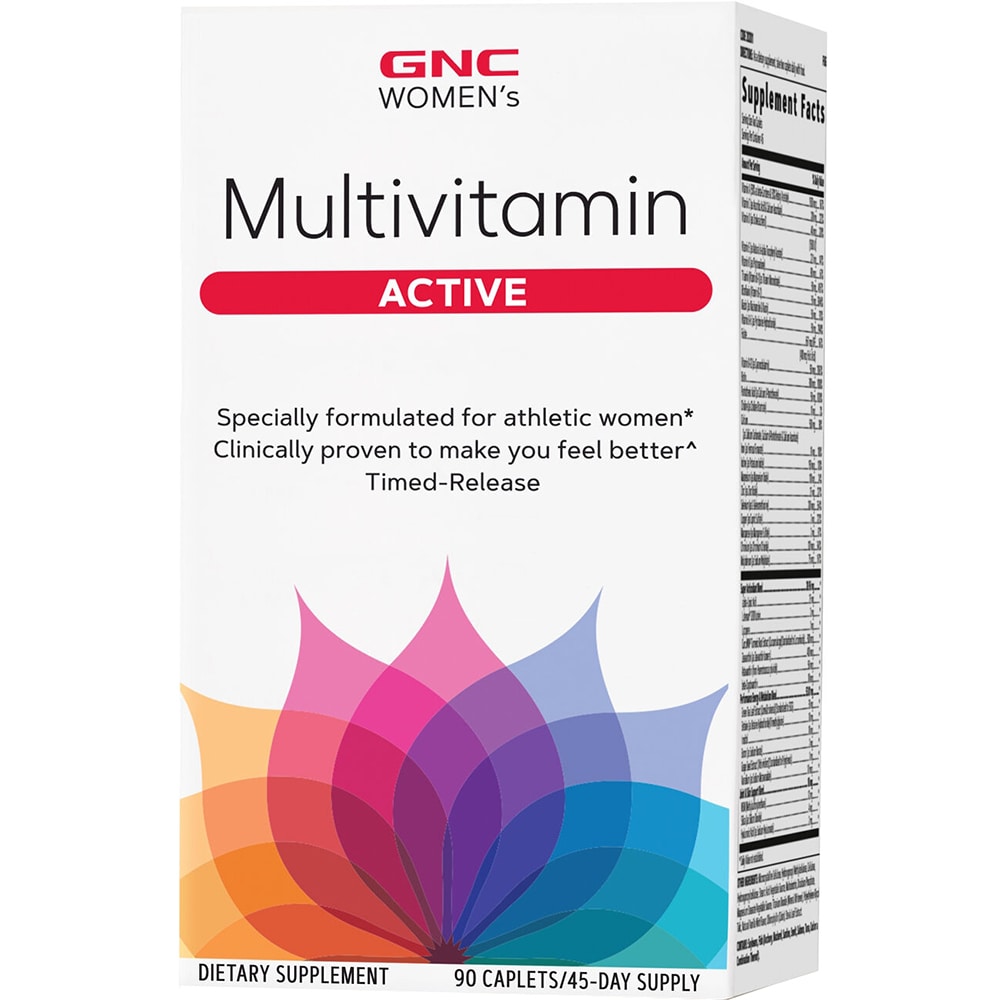 Supliment alimentar Complex de multivitamine pentru femei Women's Active, 90 tablete, GNC