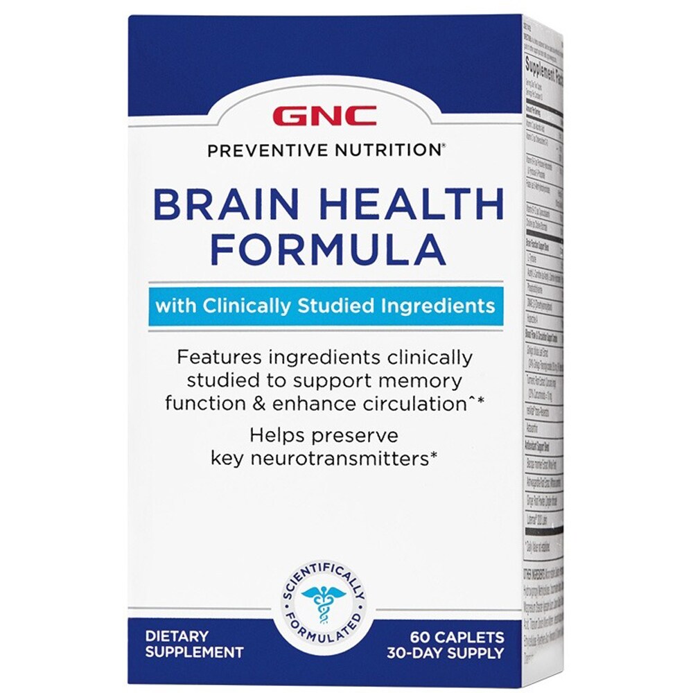 Supliment alimentar Formula pentru sanatatea creierului si sistemului nervos, 60 tablete, GNC