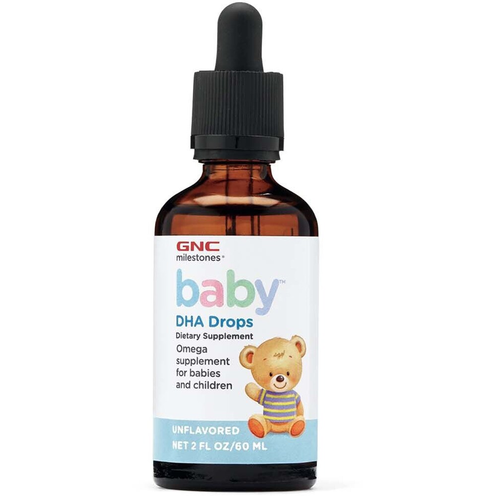Supliment alimentar Picaturi cu DHA pentru bebelusi, 60 ml, GNC