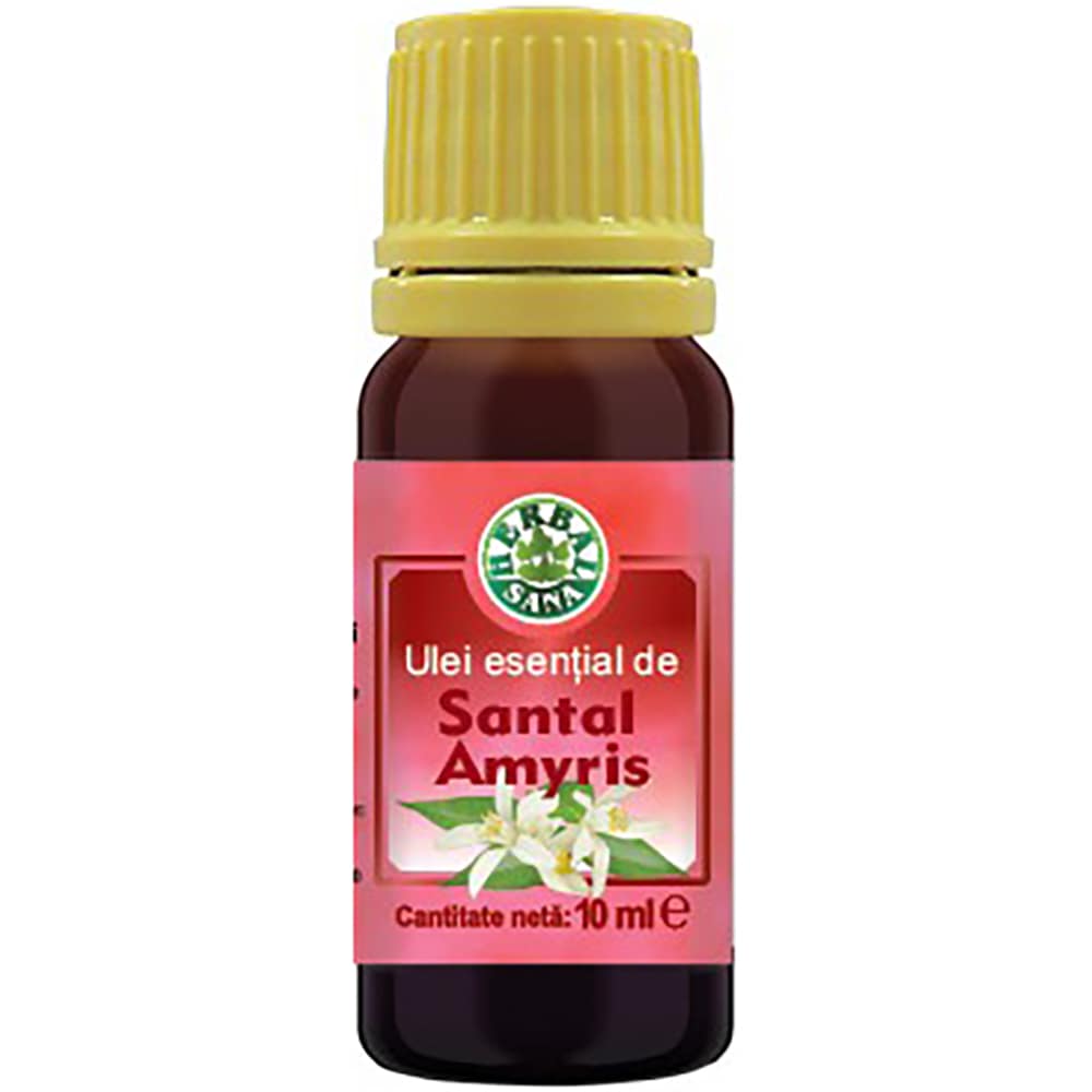 Ulei esential de Santal Amyris, 10 ml, HERBAVIT