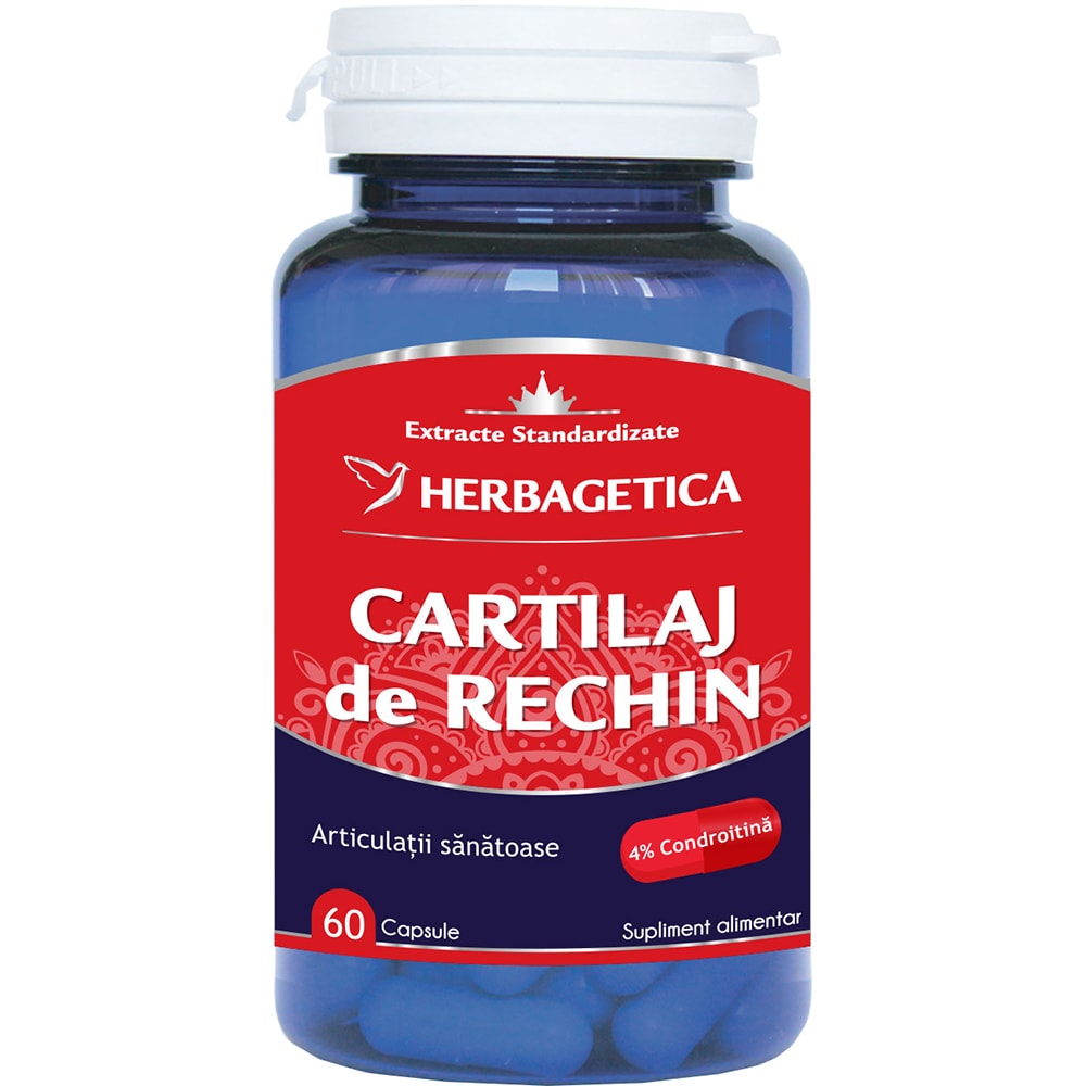 Supliment alimentar Cartilaj de Rechin, 60 capsule, HERBAGETICA