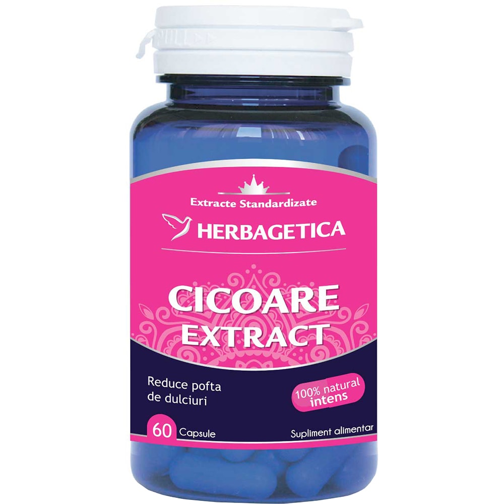 Supliment alimentar Cicoare Extract, 60 capsule, HERBAGETICA