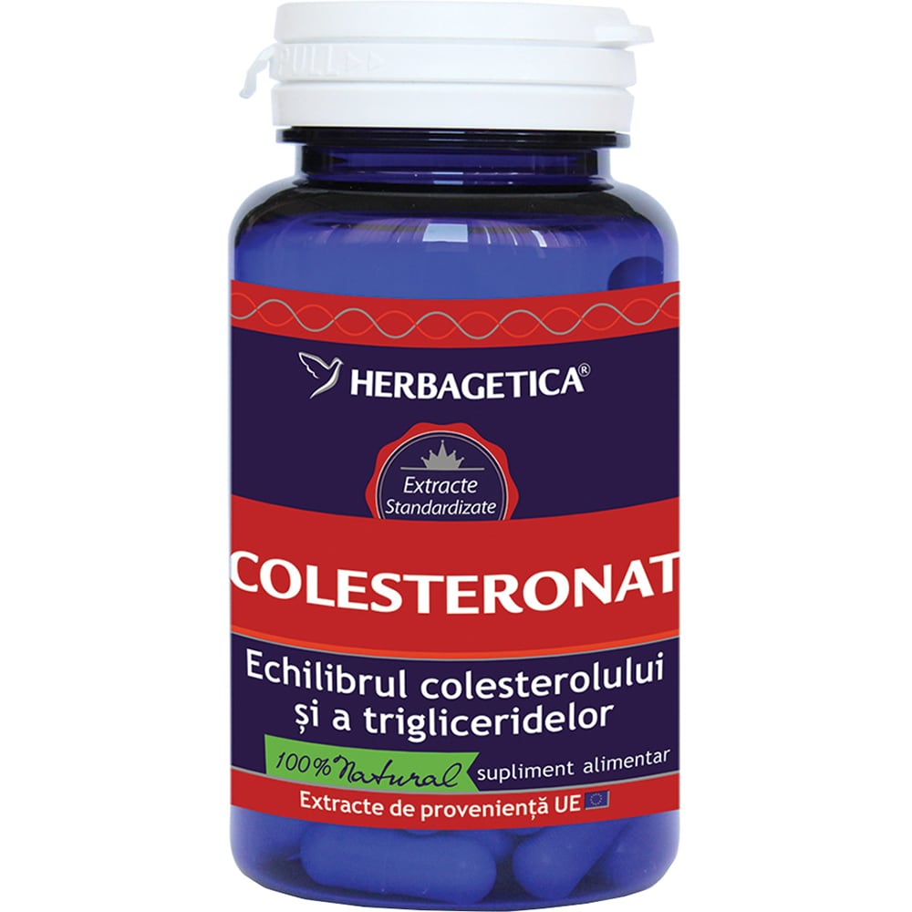 Supliment alimentar Colesteronat, 60 capsule, HERBAGETICA