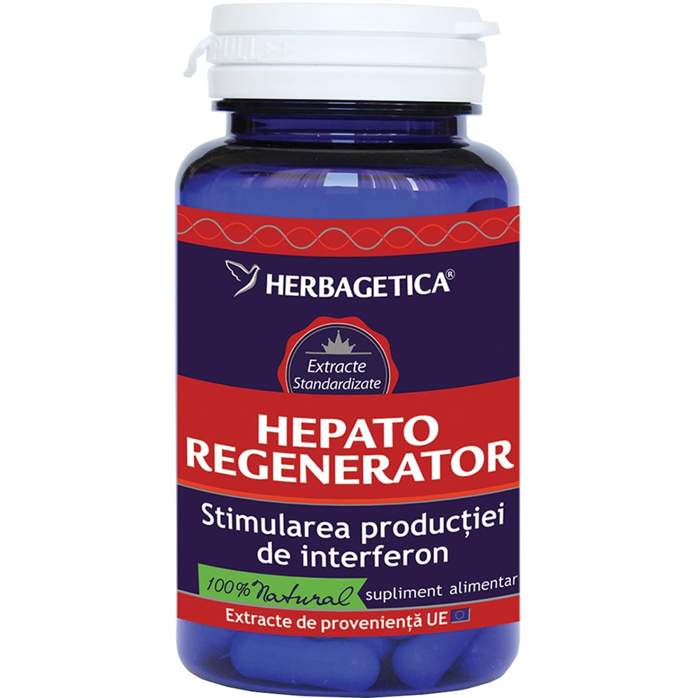 Supliment alimentar Hepato Regenerator, 60 capsule, HERBAGETICA
