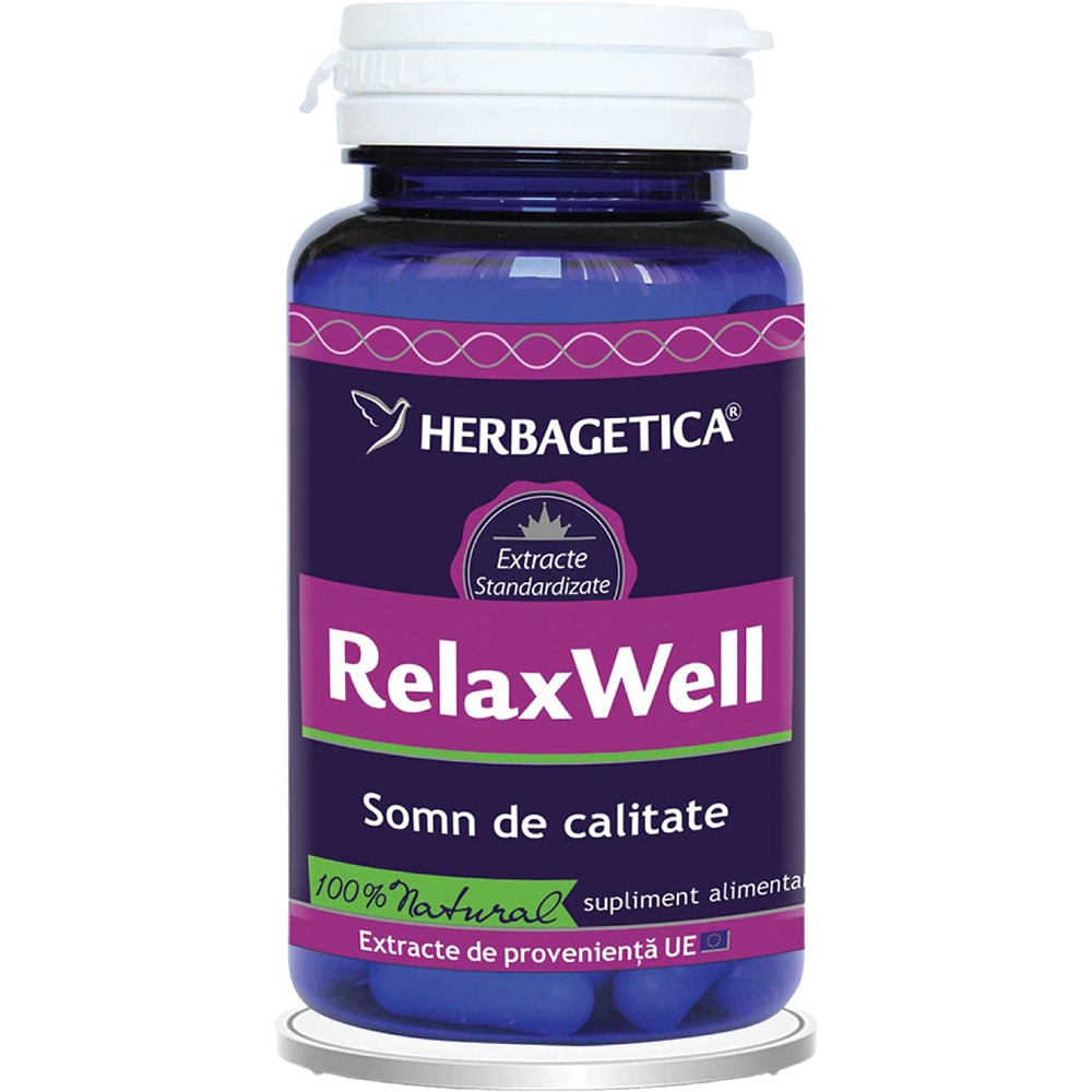 Supliment Relax Well, 60 capsule, HERBAGETICA
