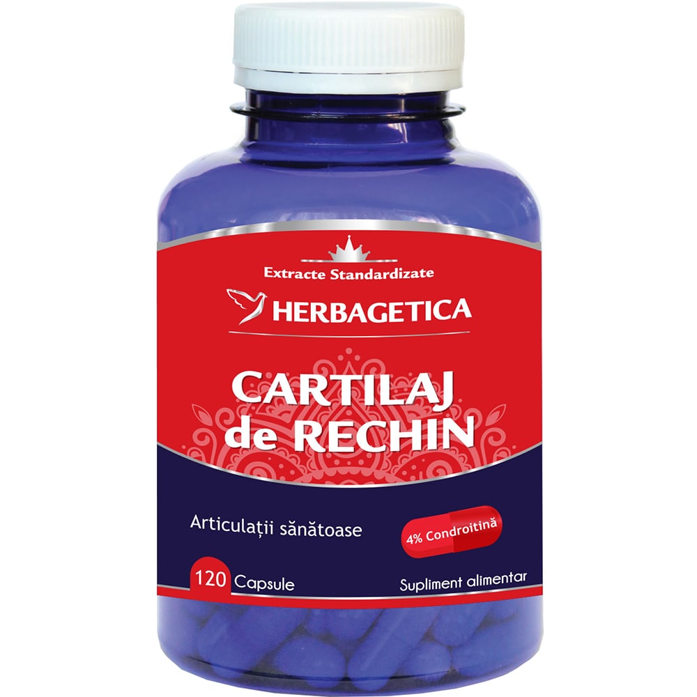 Supliment alimentar Cartilaj de Rechin, 120 capsule, HERBAGETICA