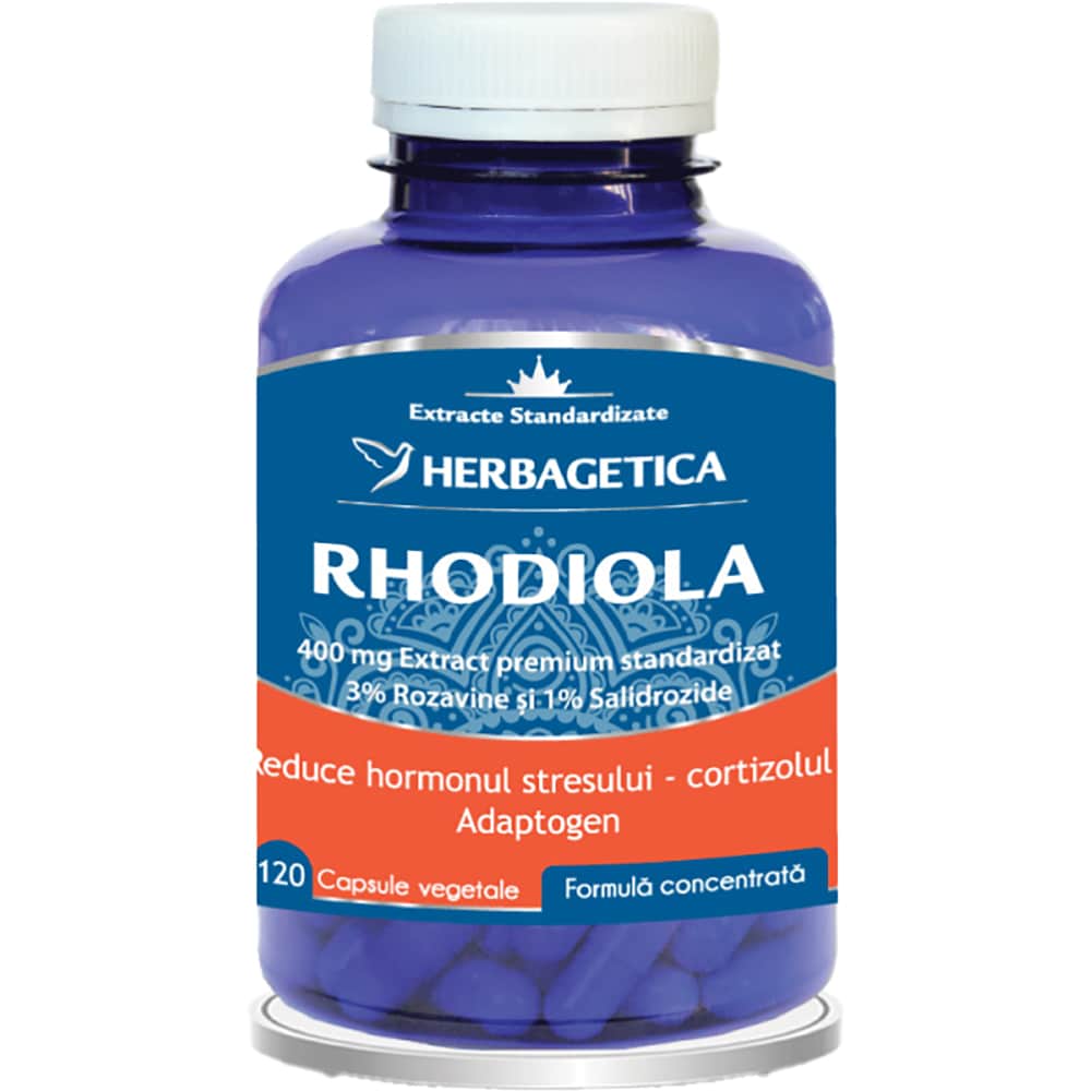 Supliment Rhodiola, 120 capsule, HERBAGETICA
