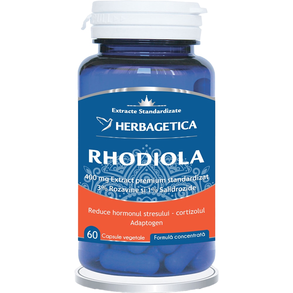 Supliment Rhodiola, 60 capsule, HERBAGETICA
