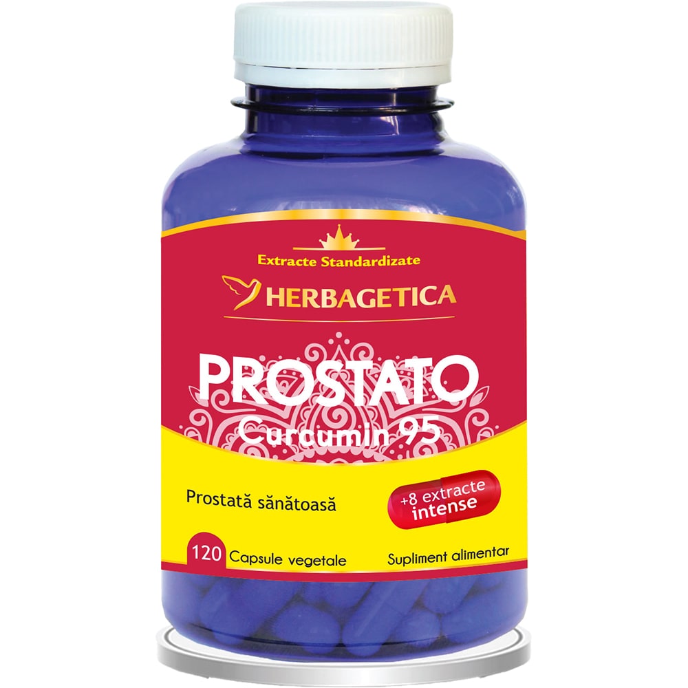 Supliment Prostato Curcumin 95, 120 capsule, HERBAGETICA