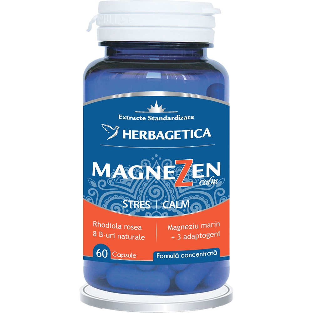 Supliment Magnezen Calm, 60 capsule, HERBAGETICA