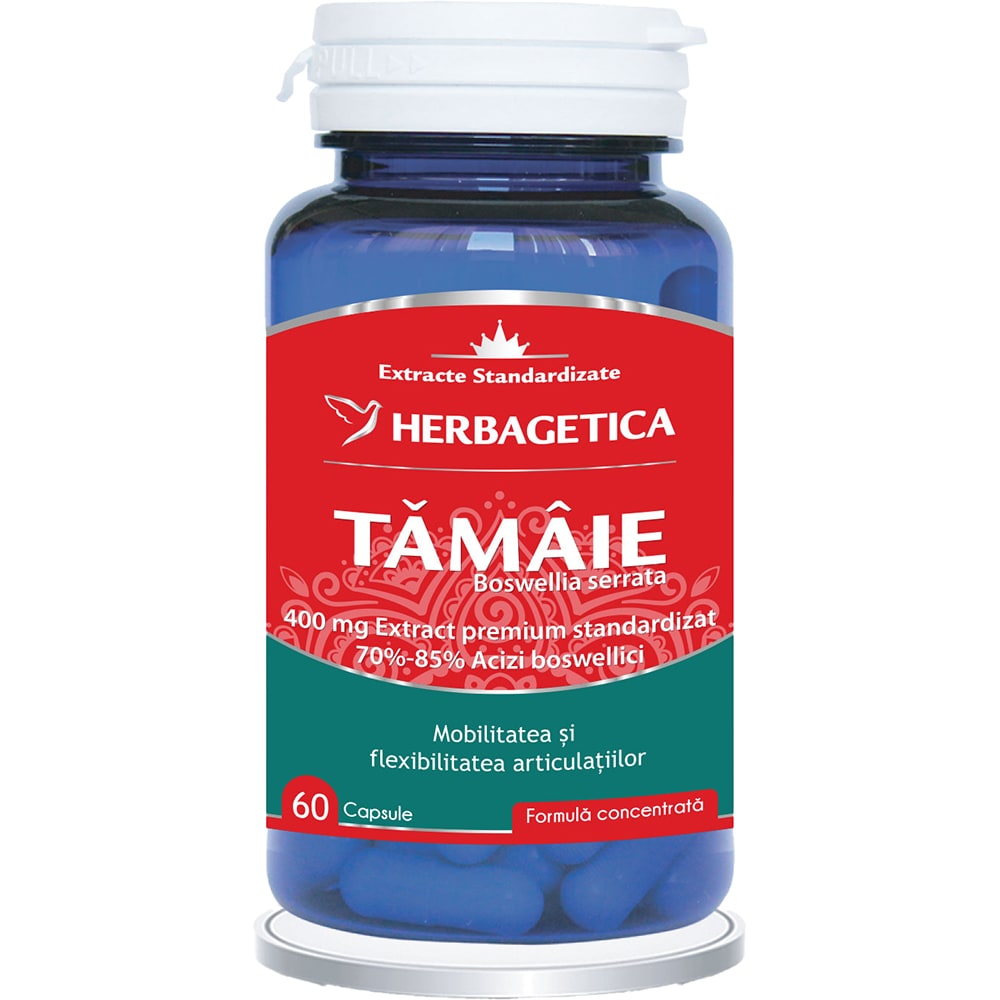 Supliment Tamaie-Boswellia Serrata, 60 capsule, HERBAGETICA