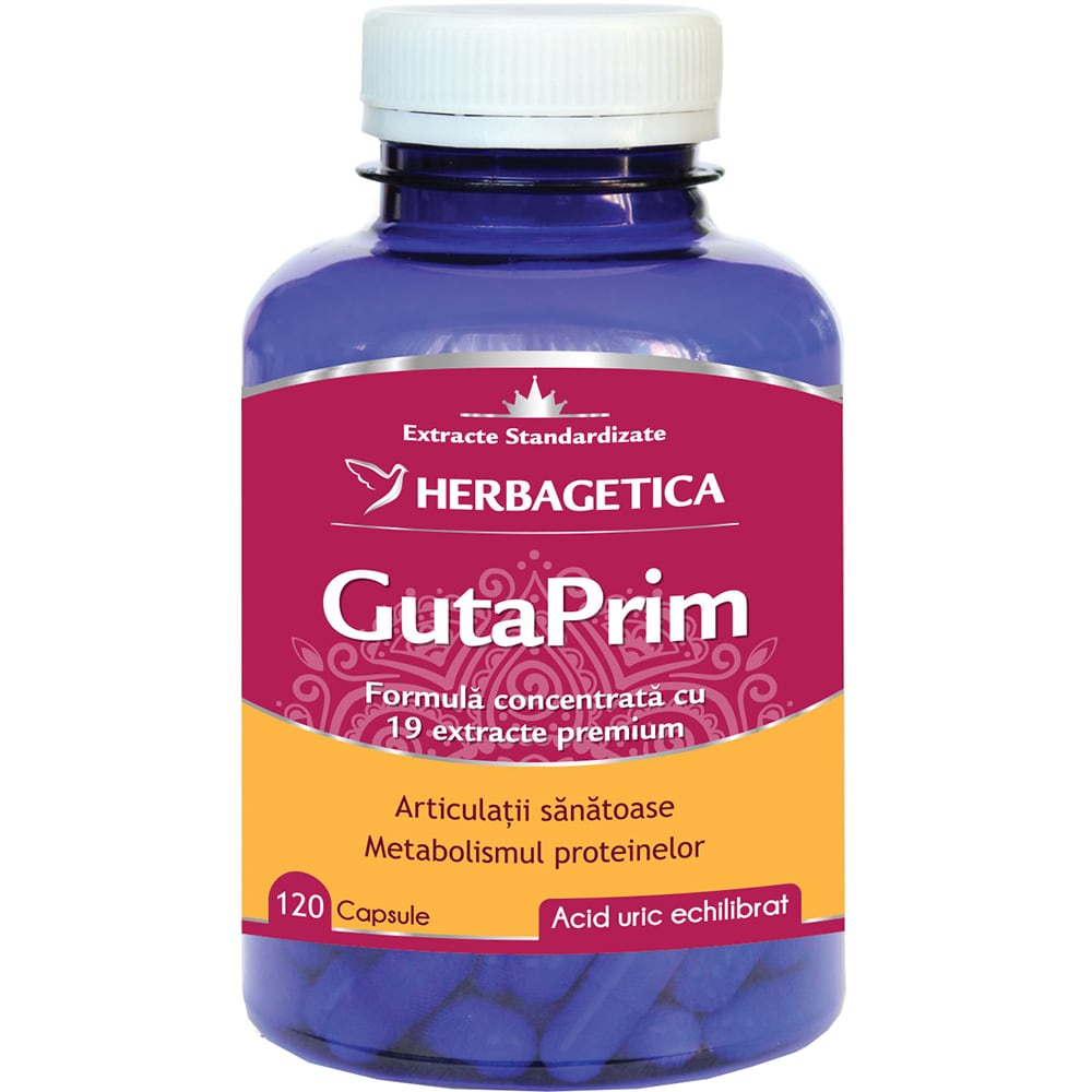 Supliment alimentar GutaPrim, 120 capsule, HERBAGETICA