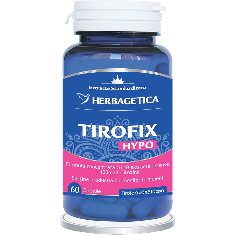 Supliment Tirofix Hypo, 60 capsule, HERBAGETICA