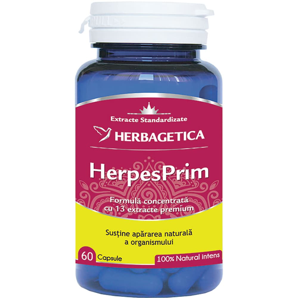 Supliment alimentar HerpesPrim, 60 capsule, HERBAGETICA