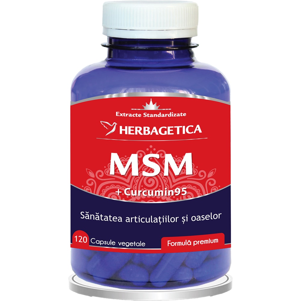 Supliment MSM, 120 capsule, HERBAGETICA