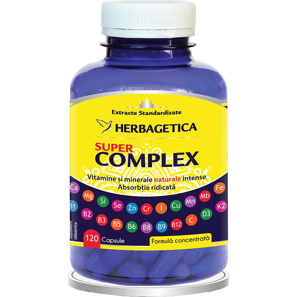 Supliment Super Complex, 120 capsule, HERBAGETICA