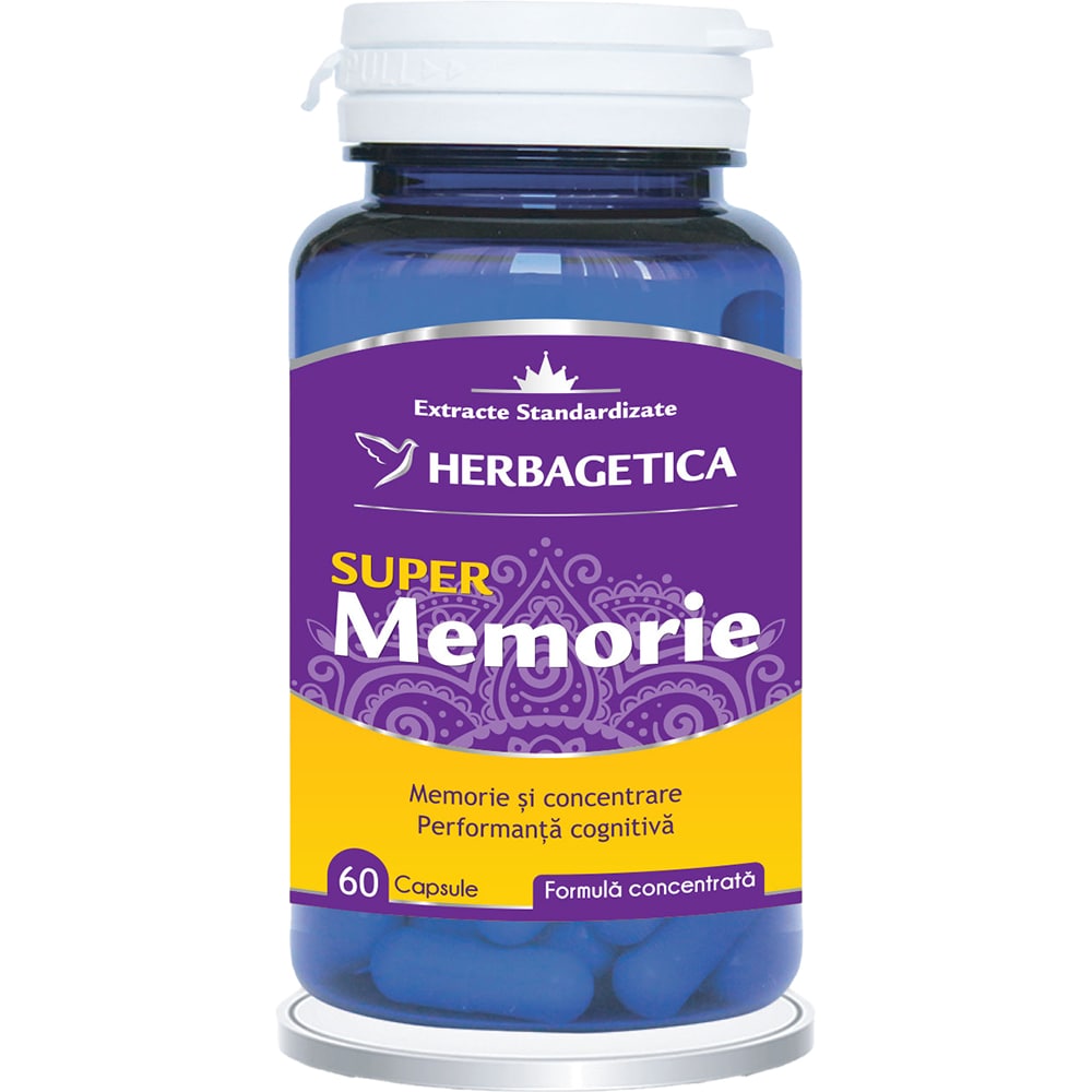 Supliment Super Memorie, 60 capsule, HERBAGETICA