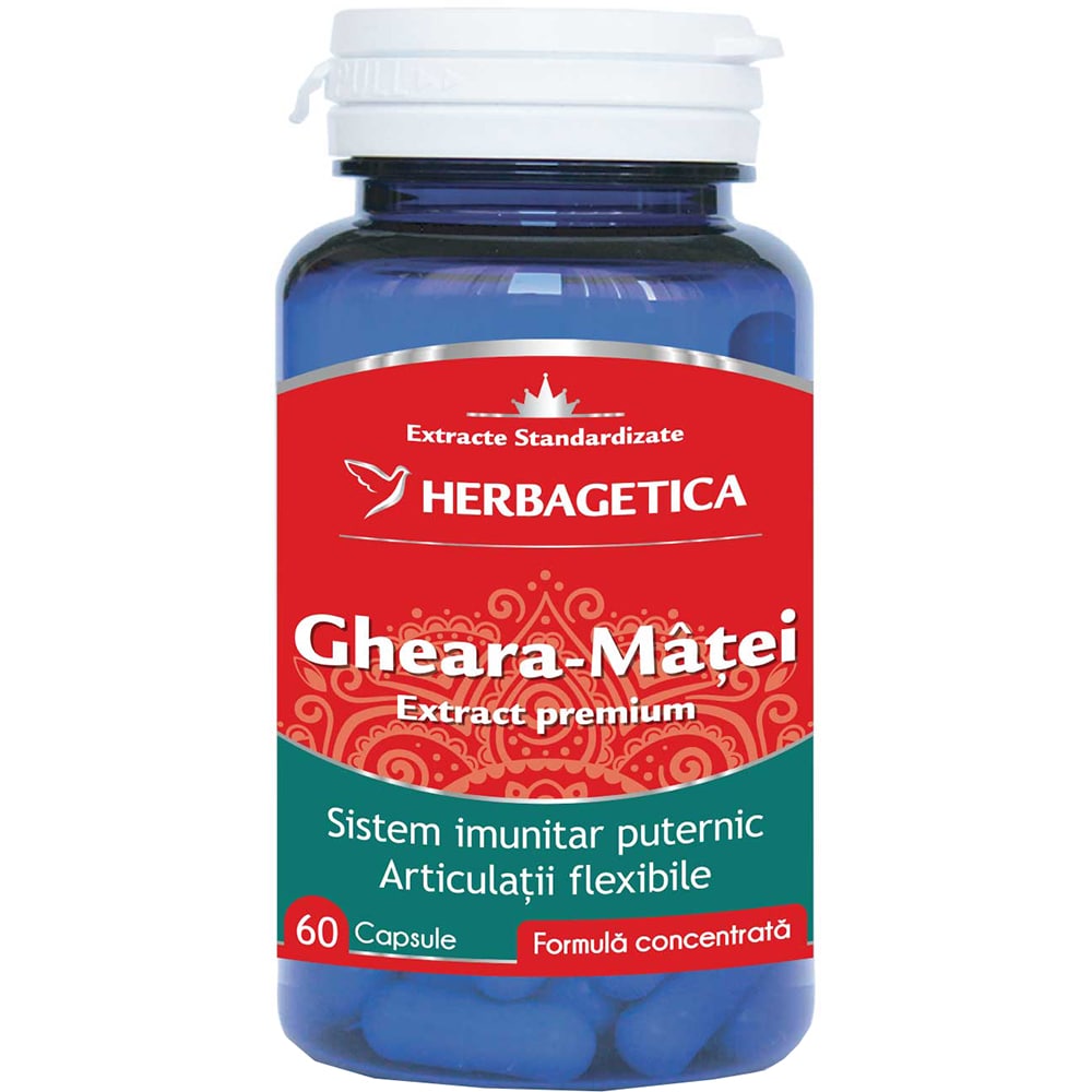 Supliment alimentar Gheara Matei, 60 capsule, HERBAGETICA