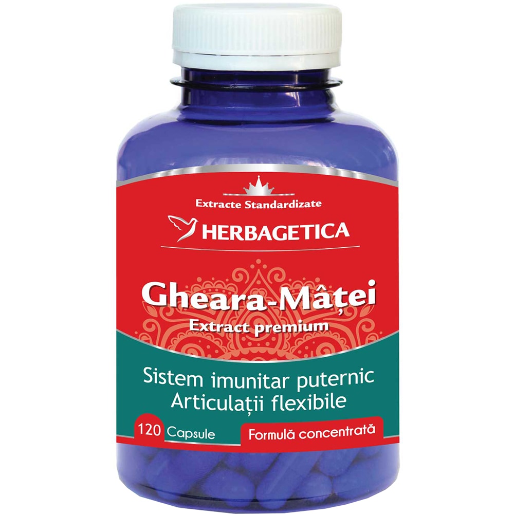 Supliment alimentar Gheara Matei, 120 capsule, HERBAGETICA