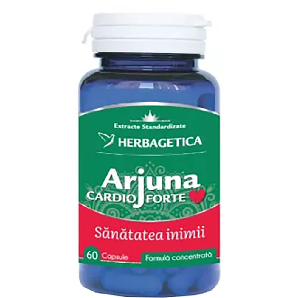 Supliment alimentar Arjuna Cardio Forte, 60 capsule, HERBAGETICA