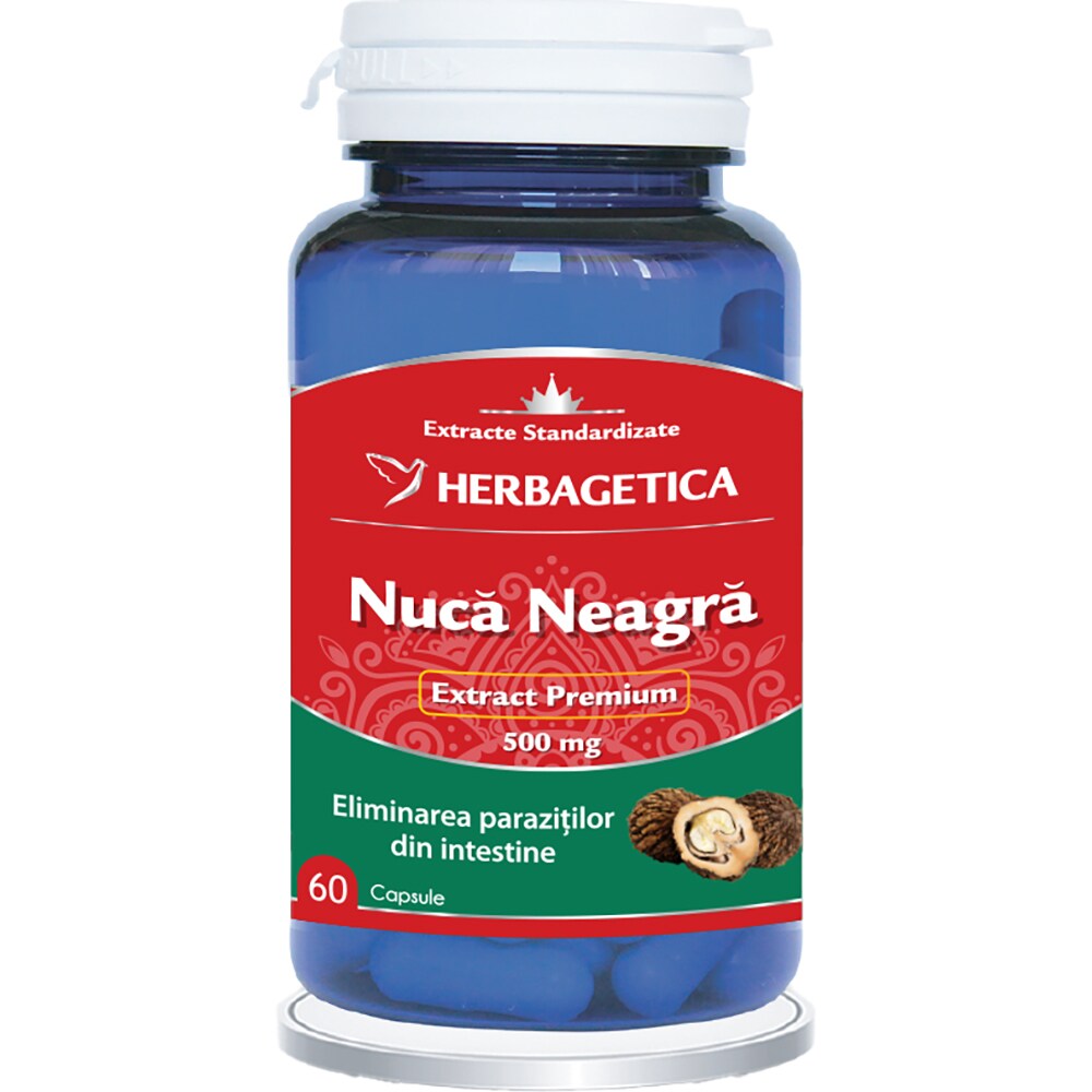 Supliment Nuca Neagra, 60 capsule, HERBAGETICA