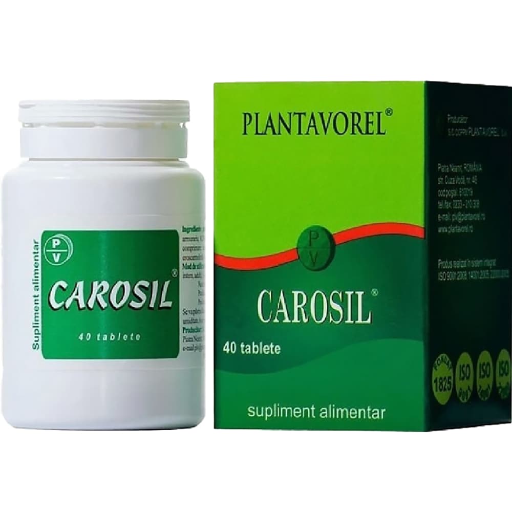 Supliment Carosil, 40 comprimate, PLANTAVOREL