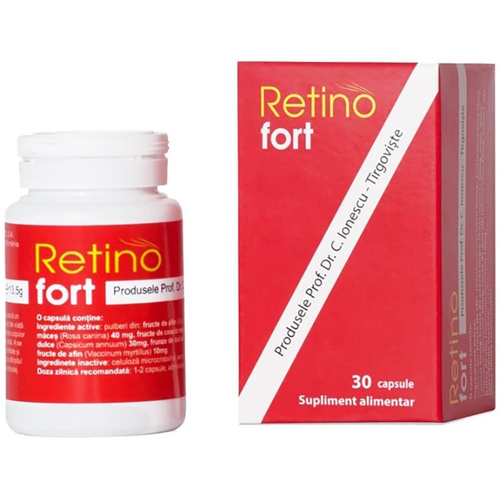 Supliment Retinofort, 30 capsule, PLANTAVOREL
