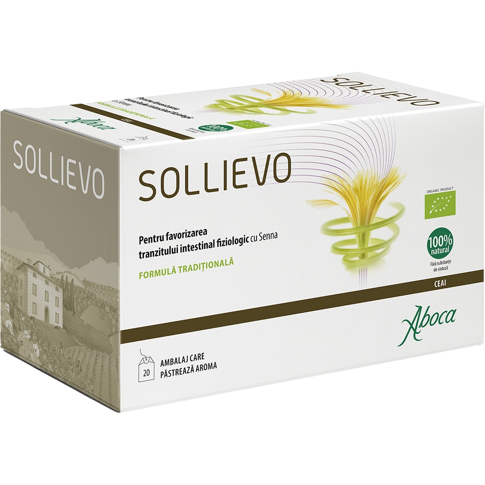 Supliment alimentar Sollievo Bio Ceai, 20 plicuri, ABOCA